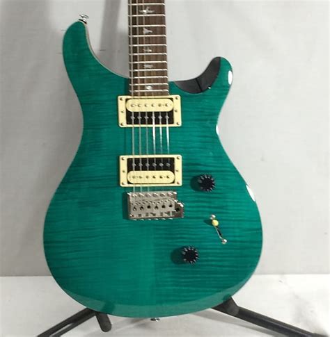 Prs Se Custom Electric Guitar Emerald Green Reverb