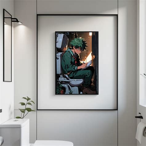 Anime Toilet SERIES 12 deku Fan Art Print, My Hero Academia Fan Art ...