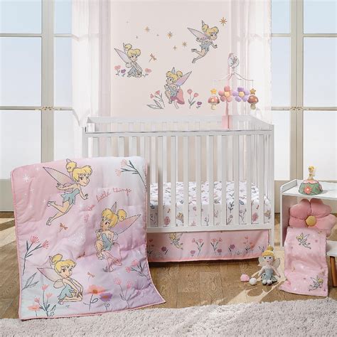 Bedtime Originals Tinker Bell Piece Crib Bedding Set Pink Purple