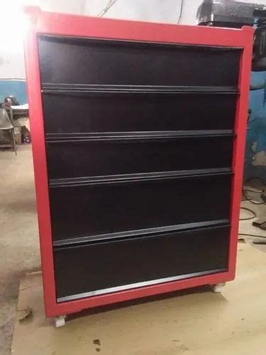 Red Mild Steel Automobile Tool Trolley For Commercial At Rs In