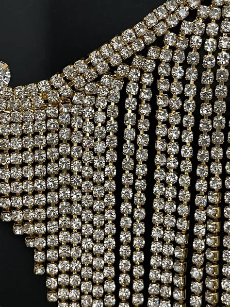 New Luxury Lingerie Set Rhinestone Body Chain Jewelry For Women Sexy Crystal Underwear Bra