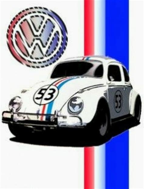 Herbie 53 Vw Art Classic Cartoon Characters New Beetle