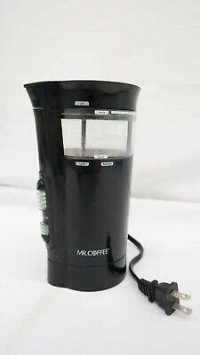 Vintage Mr Coffee Ids Electric Coffee Bean Mill Grinder Black Tf Ebay