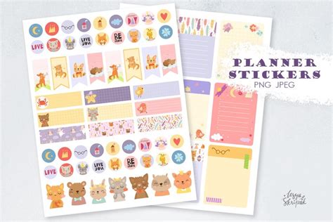 Printable Planner Stickers Sticker Sheet Template