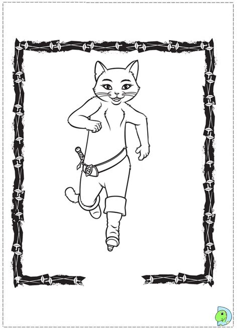 Puss In Boots Coloring Page