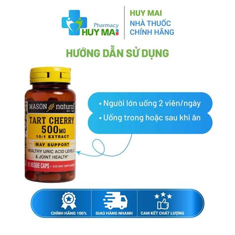 Viên Uống Gout Giảm Acid Uric Mason Natural Tart Cherry