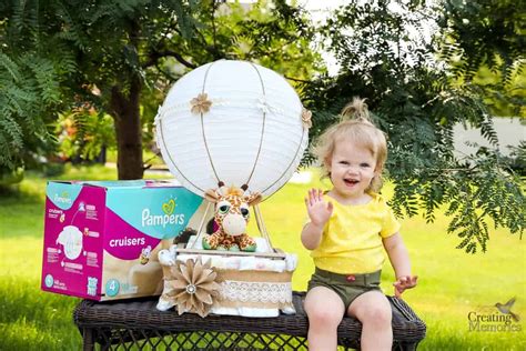 Easy Hot Air Balloon Diaper Cake For A Fabulous Baby Shower