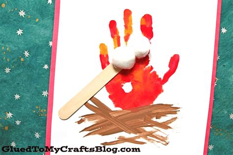 Handprint Campfire Keepsake