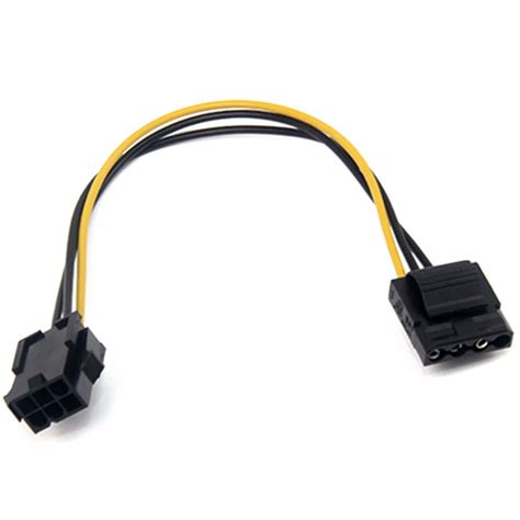 10 Pcs Molex To Pci E Power Adapter Ide 4pin 4 Pin Female To 6 Pin