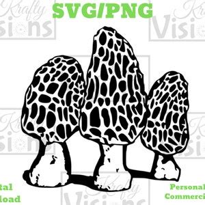 Morel Svg Mushroom Svg Mushroom Season Mushroom Hunter Morel