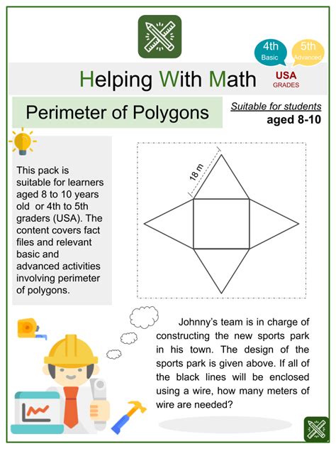 Perimeter Of Polygons Worksheets