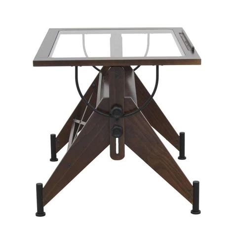 Studio Designs Aries Glass Top Drafting Table 13310 Drafting Table