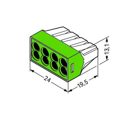 WAGO 773 118 Wall Nuts Push Wire Connector 8 Port New Age Canada