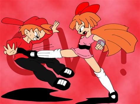 Blossom Vs Brick Ppg Fight By Tifu On Deviantart