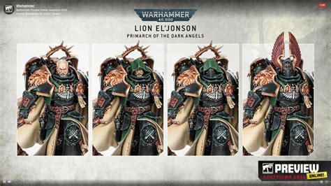 Lion Eljohnson Head Options Rwarhammer40k