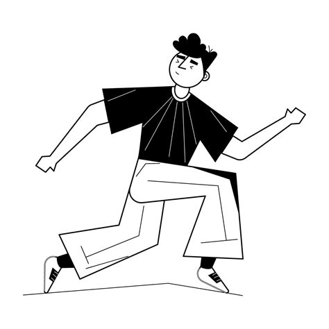Trendy Running Person 33265173 Vector Art At Vecteezy