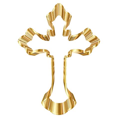 Gold Background With Cross