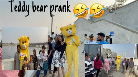 Teddy bear prank in 31st December in riverfront part-1 #teddybearpranks #rectionvideos #prank ...