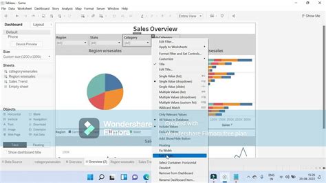 Hide And Show Filters Based On Filter Selection Tableau Training