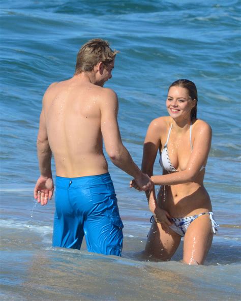 Samara Weaving In Bikini On The Set Oh Home And Away Hawtcelebs