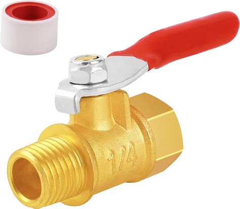 Amazon Uharbour 1 4 Brass Ball Valve Shut Off Switch 1 4 Inch