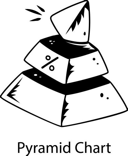 Pyramid Chart Royalty Free Vector Image Vectorstock