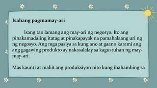 Q3 MGA ORGANISASYON NG NEGOSYO Pptx