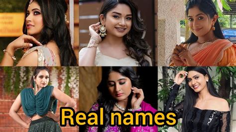 Zee Telugu Actress Names Serial Actress Real Names Youtube