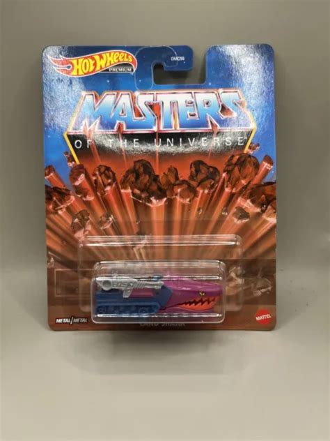 HOT WHEELS PREMIUM Masters Of The Universe Requin Terrestre Violet Et Bleu EUR PicClick FR