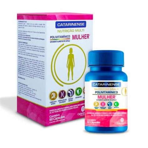 Polivitamínico Nutrição Multi Mulher Com 60 Cápsulas Catarinense