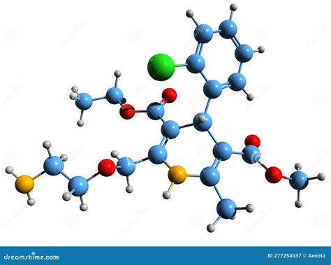 3D Image Of Amlodipine Skeletal Formula Royalty-Free Stock Photo ...