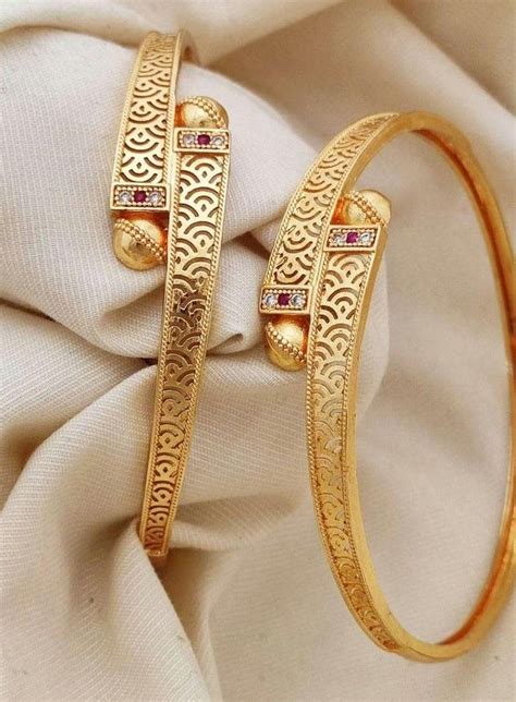 Gold Kade Design Gold Bangles For Women Unique Gold Jewelry Designs