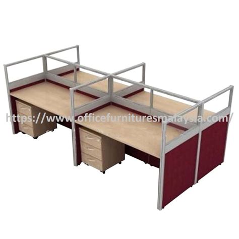 4 ft Simple 4 seater Cubicle Workstation with Partition - Latest Workstation