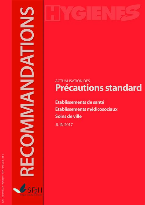 Actualisation des Précautions standard