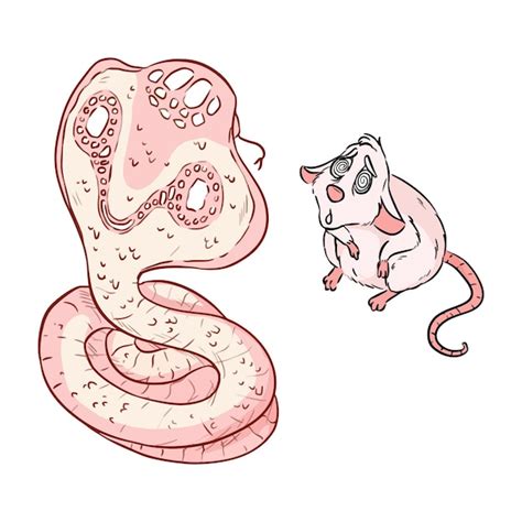 Premium Vector | Hungry cobra snake getting ready to eat the mouse ...
