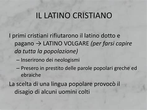 PPT LEVOLUZIONE DELLA LINGUA LATINA PowerPoint Presentation Free
