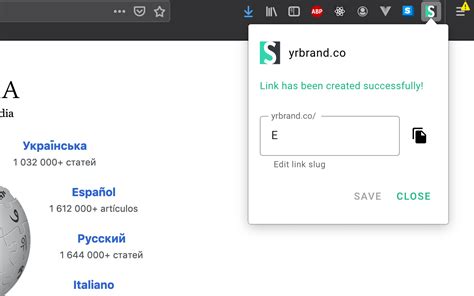 Short.io Extension for Firefox