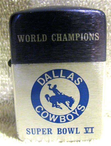 Lot Detail 70s Dallas Cowboys World Champions Super Bowl Vi Lighter