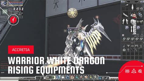 RF OFFLINE 2 2 3 2 With White Dragon Rising Items Accretia Warrior