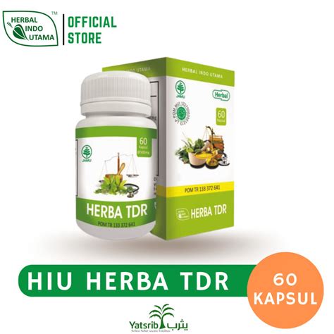 Jual Kapsul Herbal Hiu Herba TDR 60Kapsul Obat Susah Tidur Dan