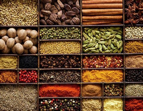 Selection Of Dried Spices In Tray Photograph by Science Photo Library