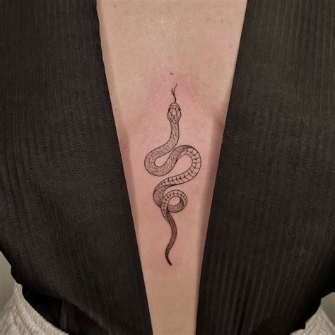 Share More Than 71 Fine Line Snake Tattoos Best In Cdgdbentre