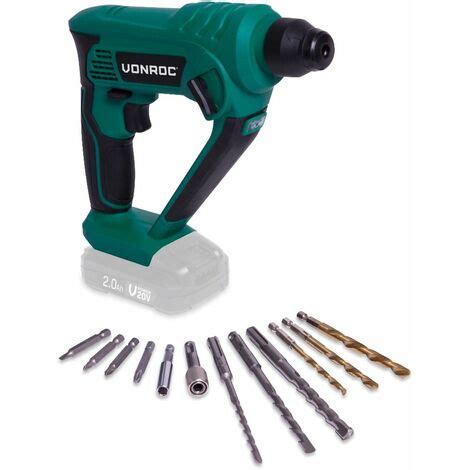 VONROC Marteau Perforateur Sans Fil 20V VPower Sans Batterie Ni