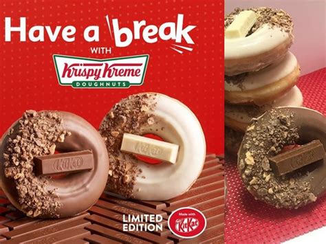 【期間限定】美國 Krispy Kreme X Kit Kat 推新口味 原條朱古力條藏甜甜圈 Ezone