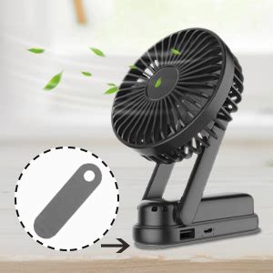 Wowgo Ventilateur Usb Mini Ventilateur De Table Avec Rechargeable