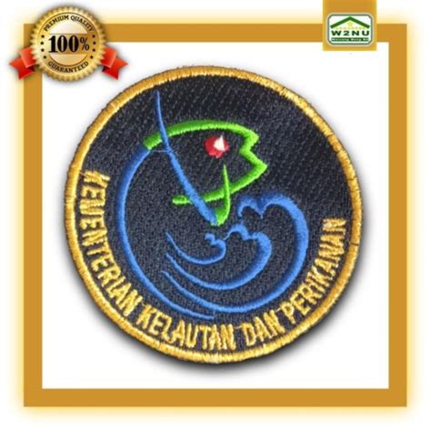 Jual Patch Bordir Logo Kementerian Kelautan Dan Perikanan Emblem Kkp