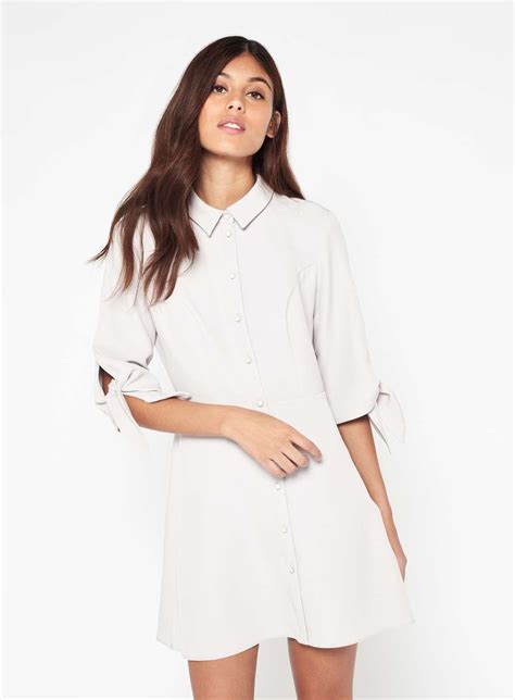 Petite Tie Sleeve Shirt Dress View All New In Miss Selfridge