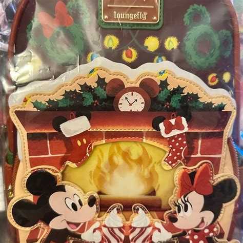 Loungefly Bags Loungefly X Disney Mickey Minnie Hot Cocoafireplace Mini Backpack Poshmark