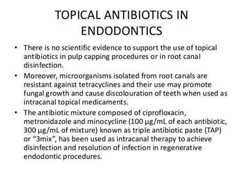 Antibiotics In Endodontics