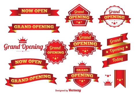 Grand Opening Banner Vector at Vectorified.com | Collection of Grand ...